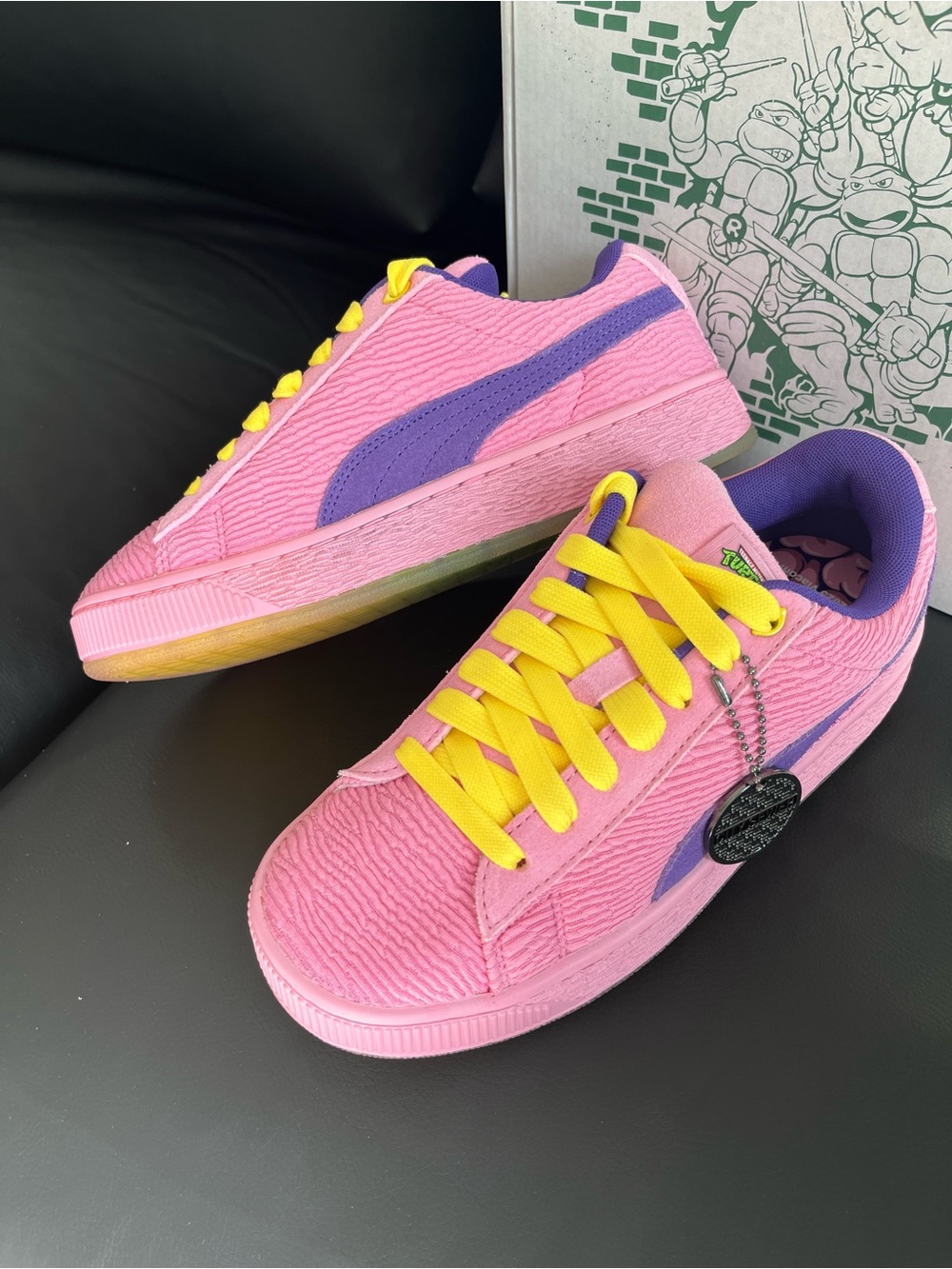 PUMA Big Kids Shoes Suede Xl 2 Teenage Mutant Ninja Turtles Unisex Sneakers